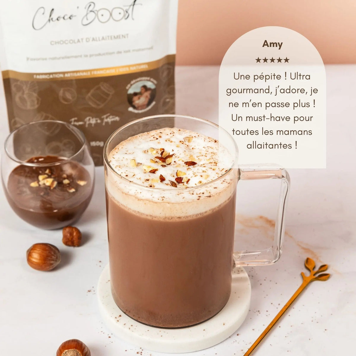 Chocoboost Pâte à tartiner bio - Allaitement NEA MAMA