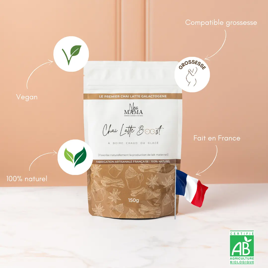 Chai latte boost bio - allaitement NEA MAMA