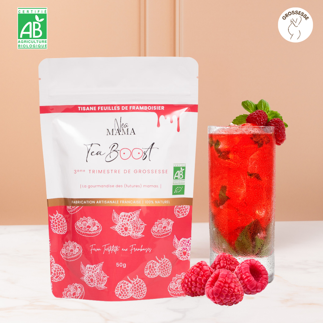 Teaboost Tartelette aux framboises bio - Accouchement