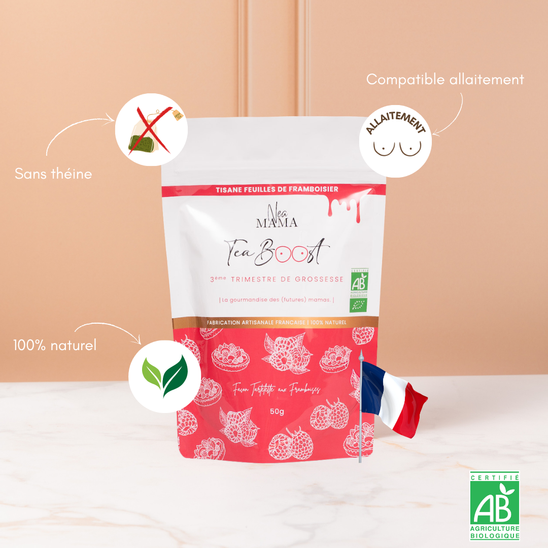 Teaboost Tartelette aux framboises bio - Accouchement