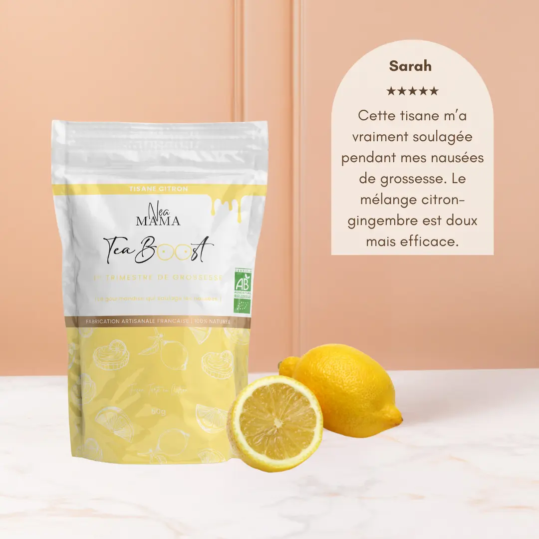 Teaboost Tarte au citron bio - Grossesse NEA MAMA