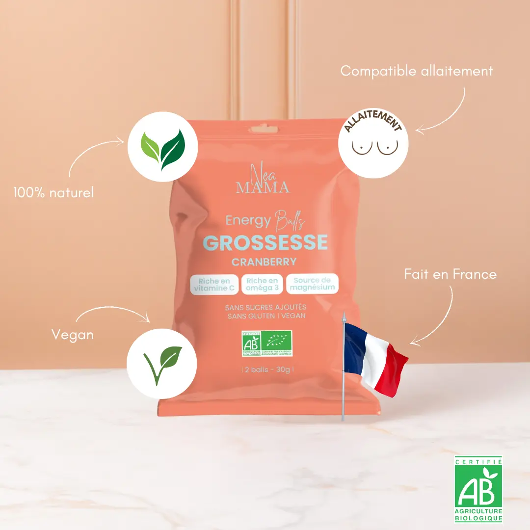 Energy Ball cranberries bio - grossesse NEA MAMA