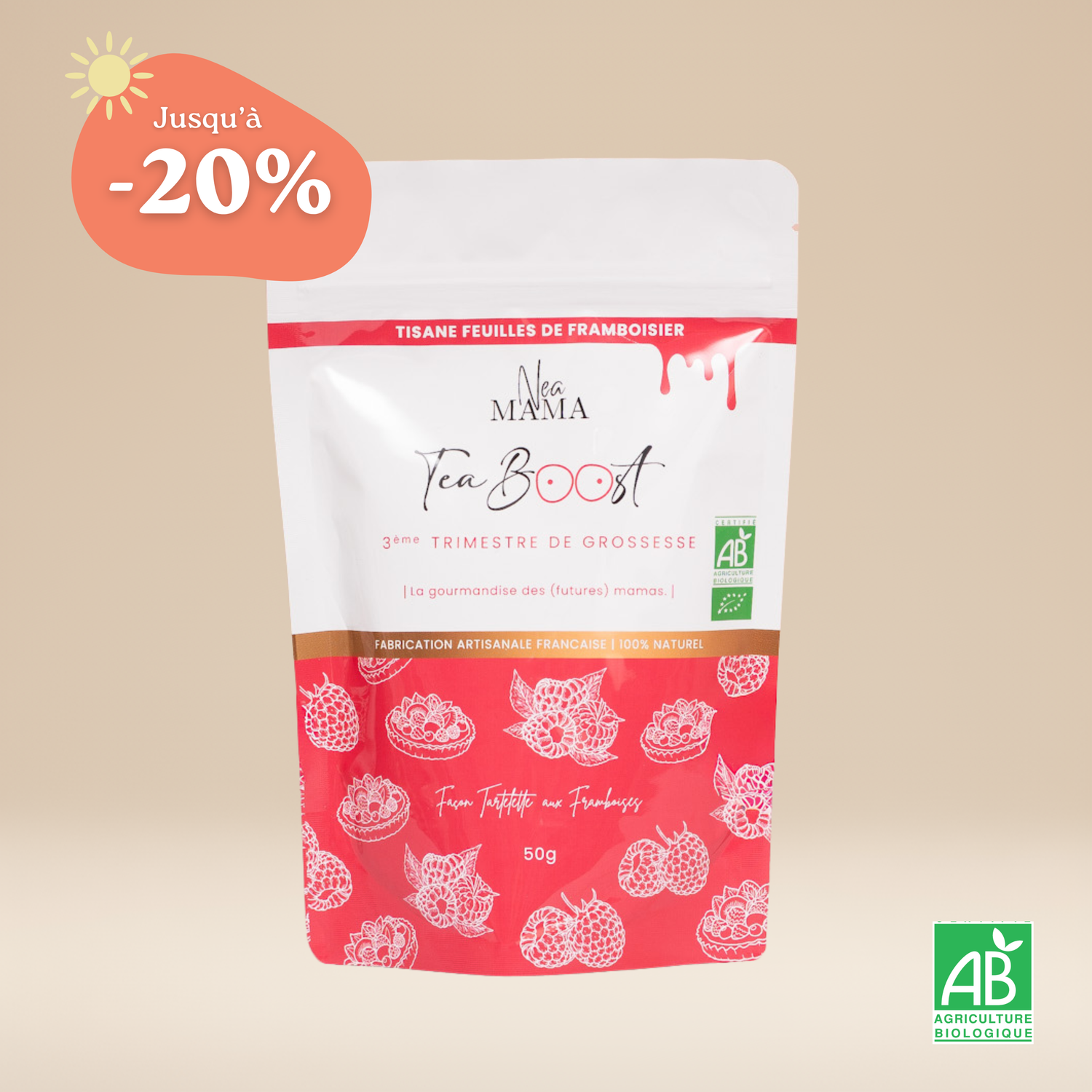 TeaBoost Framboisier – Fin de Grossesse