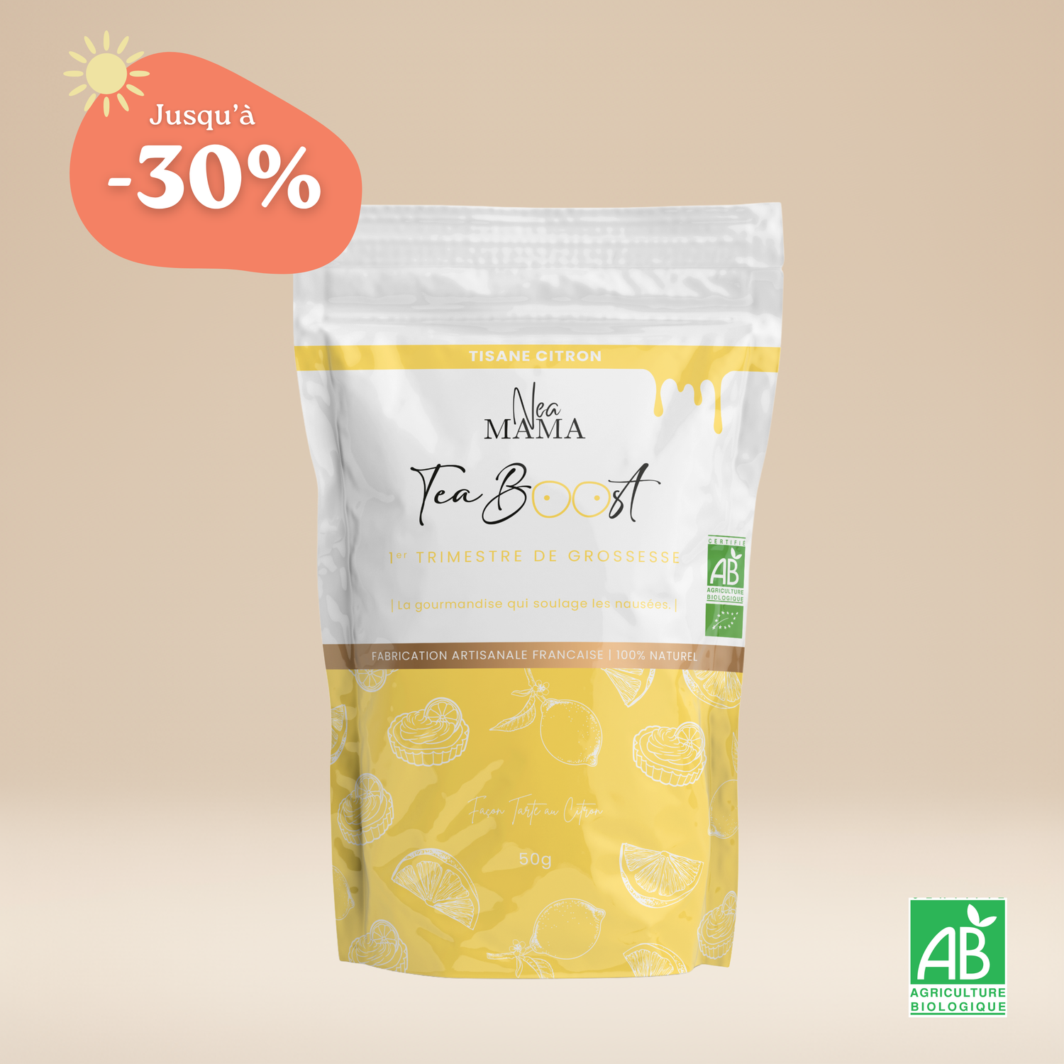 TeaBoost Citron - Tisane Nausées