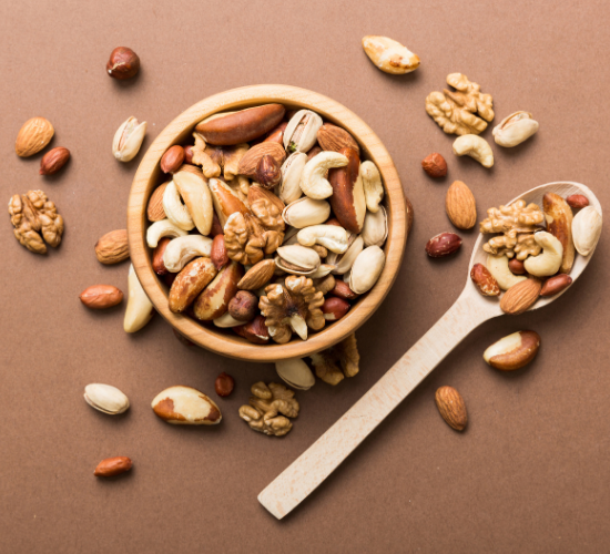 Granola d'allaitement avec mélange de noix